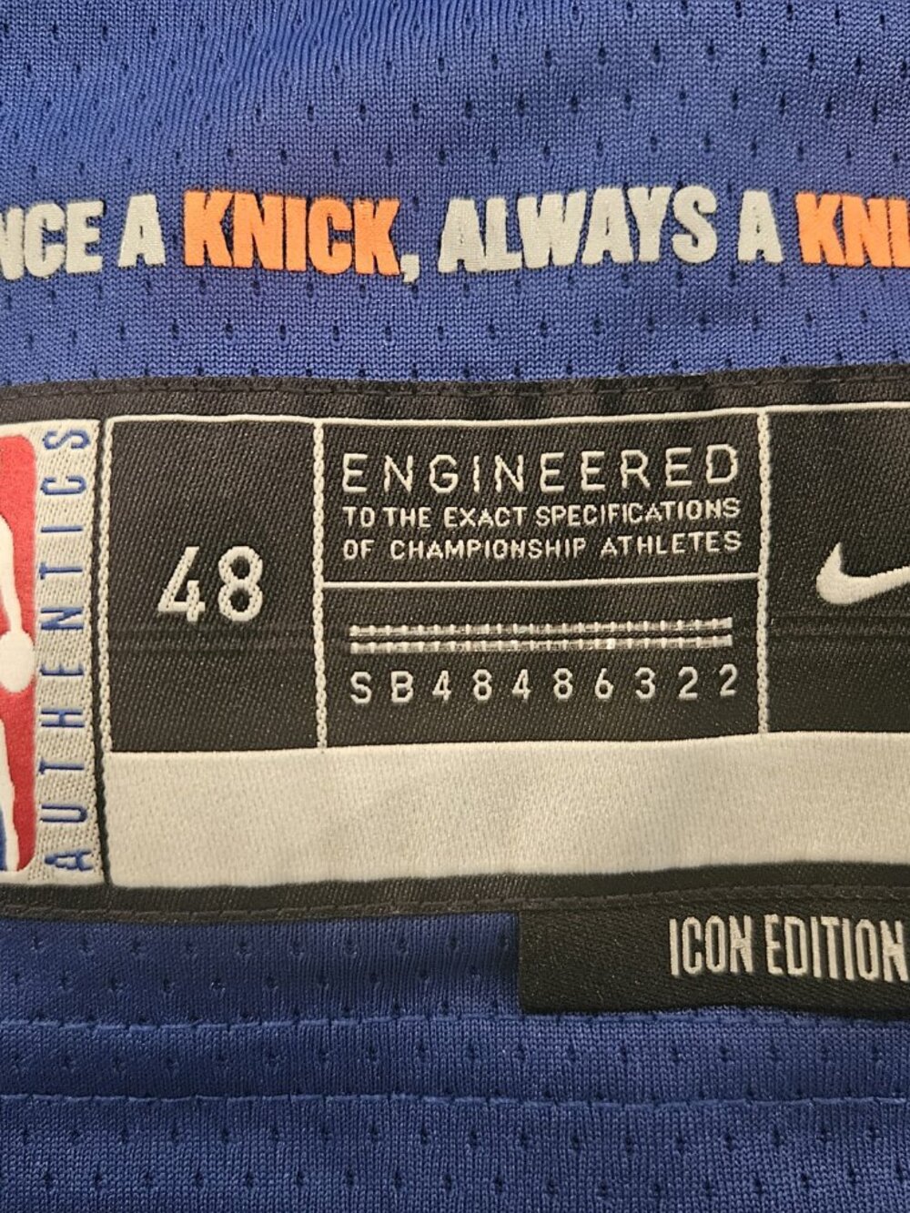 Nike New York Knicks Jersey RJ Barrett - Picture 6 of 7